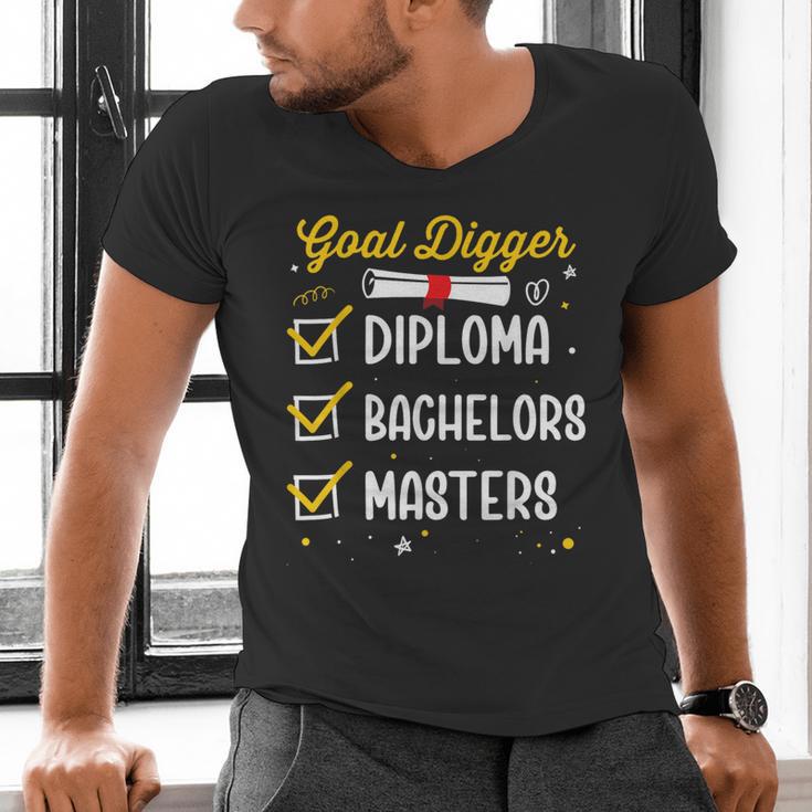 Masters Graduation Goal Digger Mastered It Men's V-Neck T-Shirt