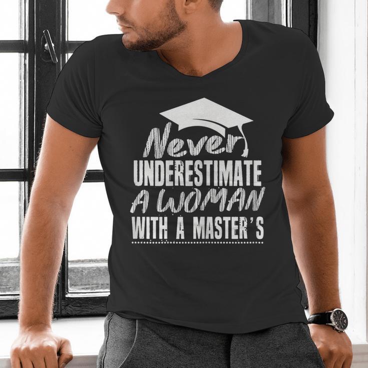 Master's Graduation Shirt For Women With Masters Degree Men's V-Neck T-Shirt