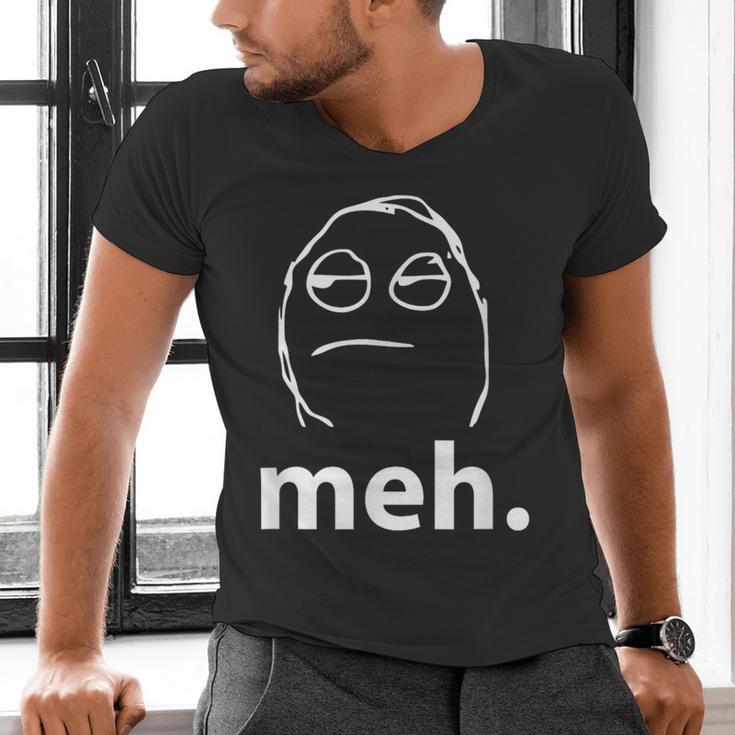 Meh Shirt Teacher Idea College Geek Graduation Tshirt Men's V-Neck T-Shirt