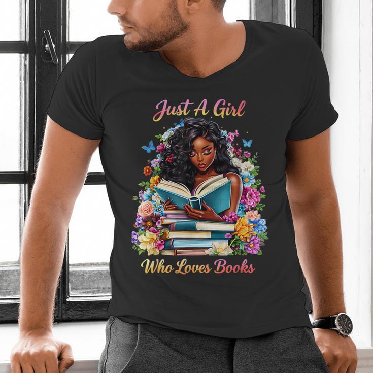 Melanin Book Month Honoring Past Inspiring Pride Men's V-Neck T-Shirt