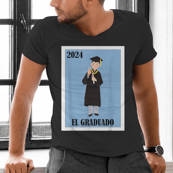 Mexican For Graduation El Graduado 2024 Men's V-Neck T-Shirt