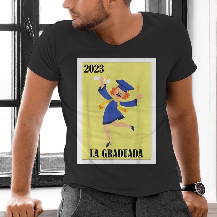 Mexican For Graduation La Graduada 2023 Men's V-Neck T-Shirt