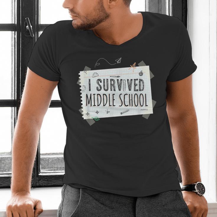Middle School Graduation Shirts Graduate Grad Men's V-Neck T-Shirt