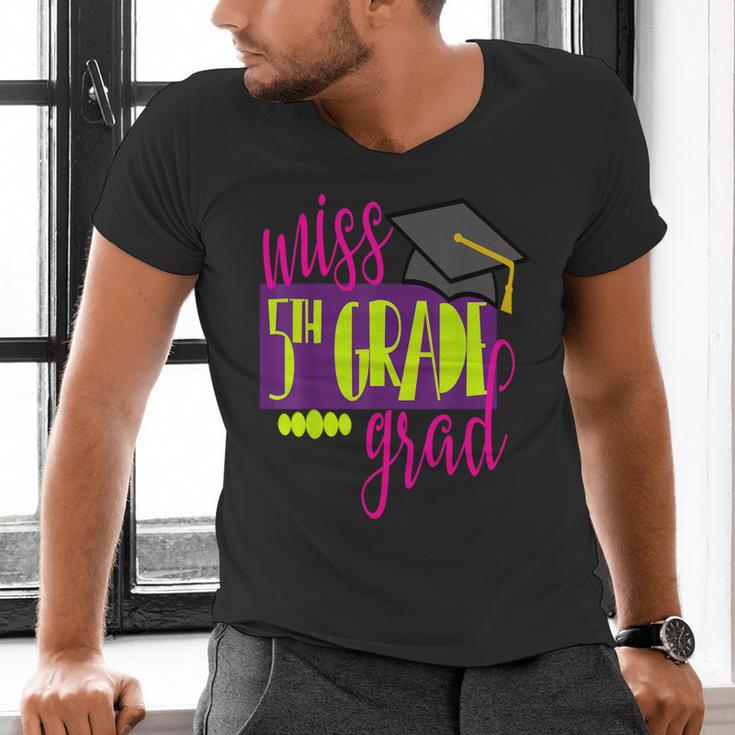 Miss 5th Grade Shirt 5 Grad Kids Girl Graduation School Men's V-Neck T-Shirt