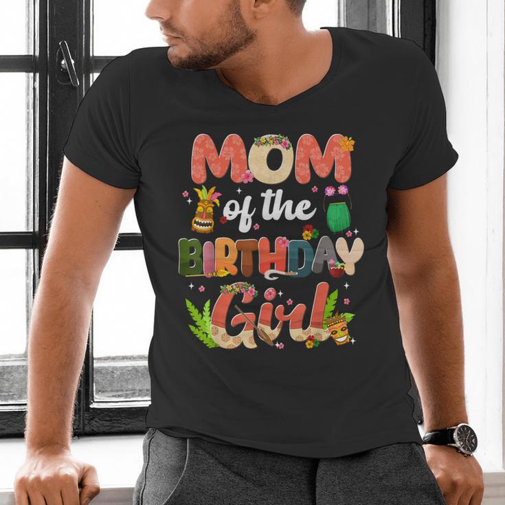 Mom And Dad Birthday Girl Matching Family Party Decorations Men's V-Neck T-Shirt