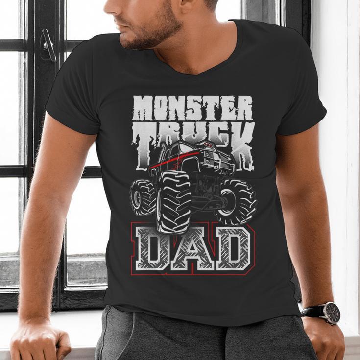 Monster Truck Dad Tshirt Men's V-Neck T-Shirt