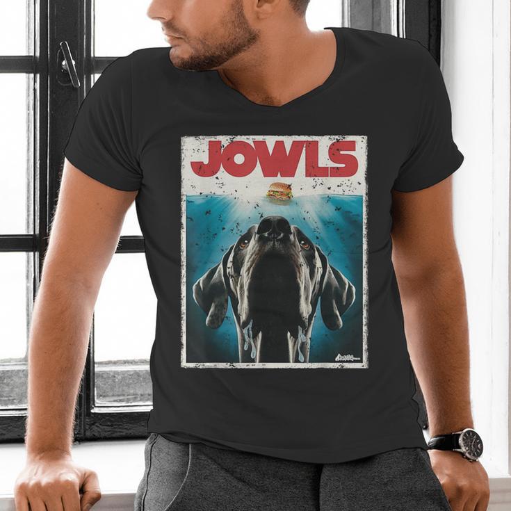 MonsterMuttz Great Dane Jowls Paws Top Drooling Dog Mom Dog Dad Men's V-Neck T-Shirt MonsterMuttz Great Dane Jowls Paws Top Drooling Dog Mom Dog Dad Men's V-Neck T-Shirt
