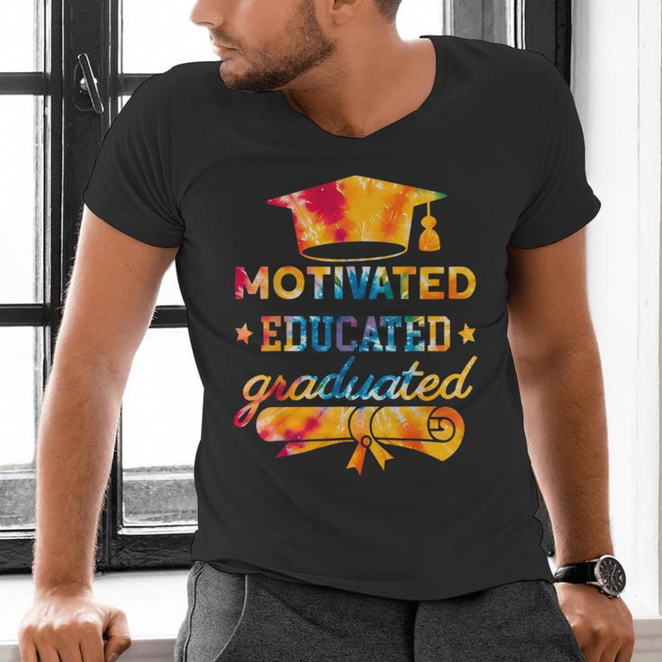 Motivated Educated Graduated Graduation Men's V-Neck T-Shirt