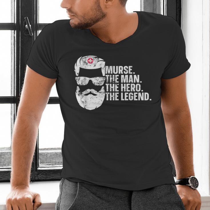 Murse Male Nurse Student Man Nurses Murse RN Graduation Week Men's V-Neck T-Shirt