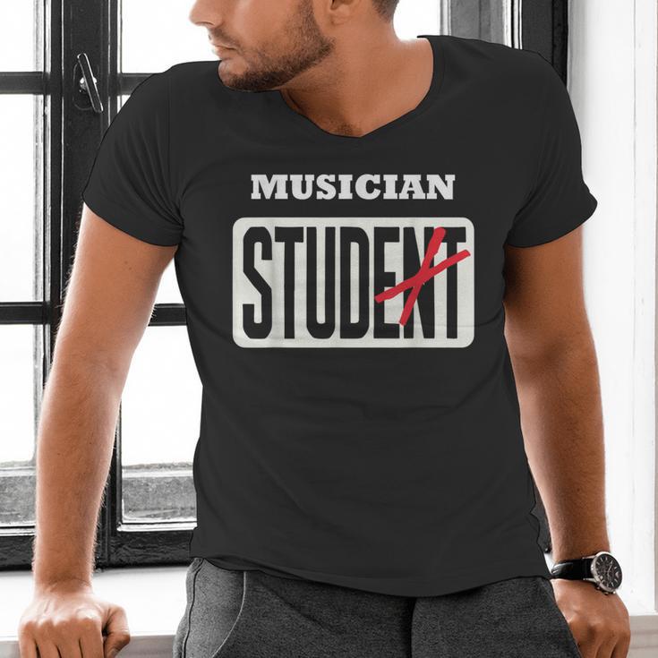 MUSICIAN Student Shirt Graduation MUSICIAN Stud Men's V-Neck T-Shirt