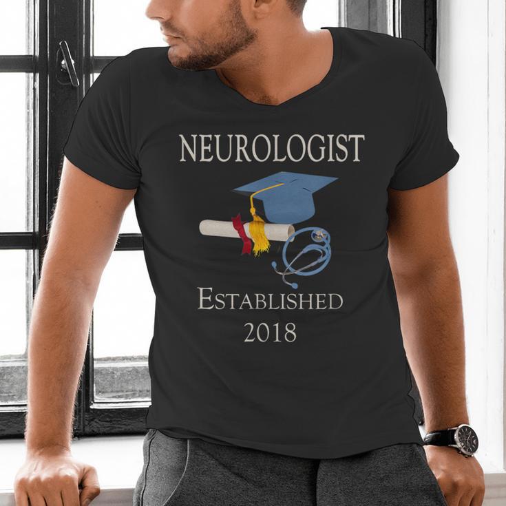 Neurologist Established 2018 Graduation Shirt Men's V-Neck T-Shirt
