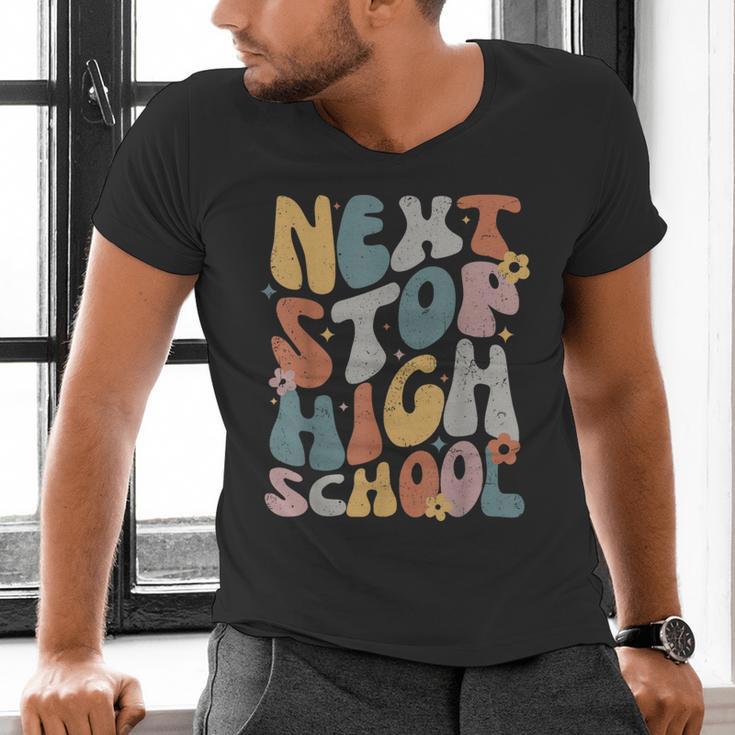 Next Stop High School Middle School Graduation Last Day Men's V-Neck T-Shirt