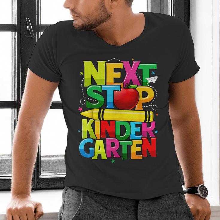 Next Stop Kindergarten Preschool Graduation 2023 Boys Girls Men's V-Neck T-Shirt