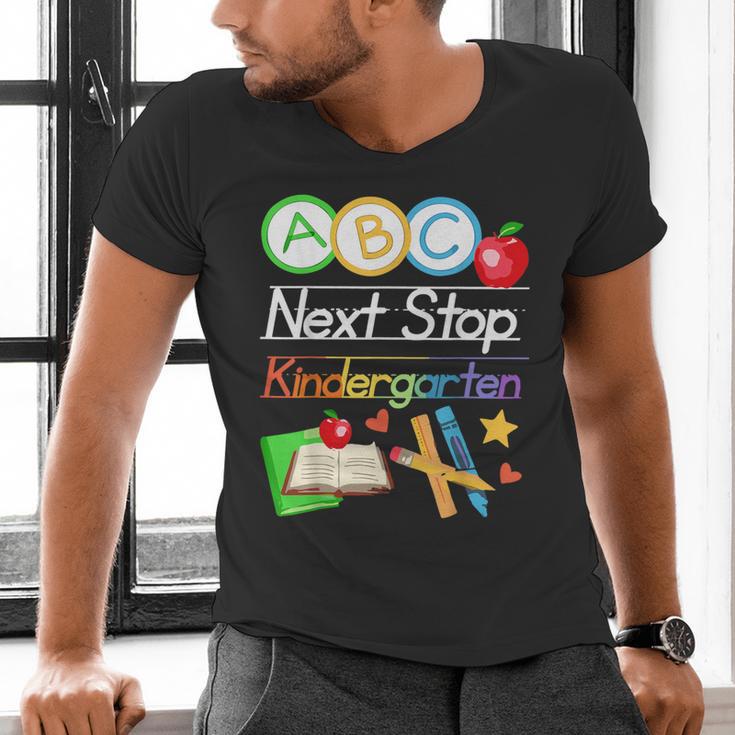 Next Stop Kindergarten Preschool Graduation 2025 Boy Girl Men's V-Neck T-Shirt