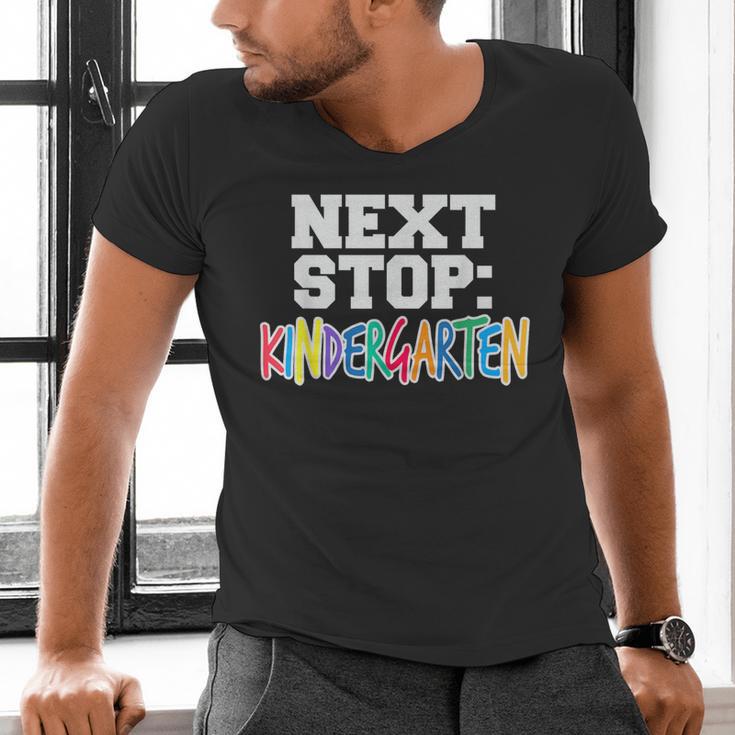 Next Stop Kindergarten Tshirt For Preschool Graduation Men's V-Neck T-Shirt