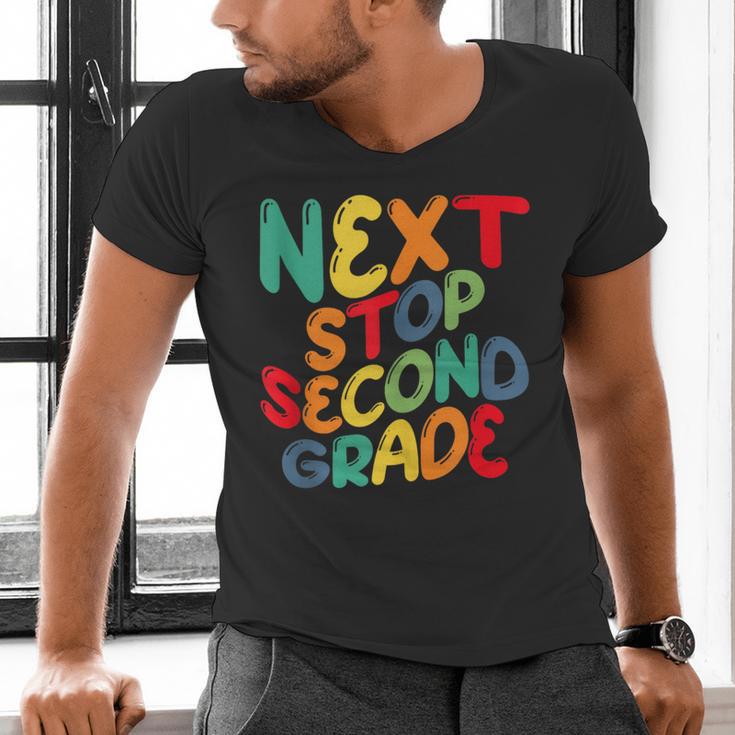 Next Stop Second Grade 1st Grade Graduation Day Kids Men's V-Neck T-Shirt