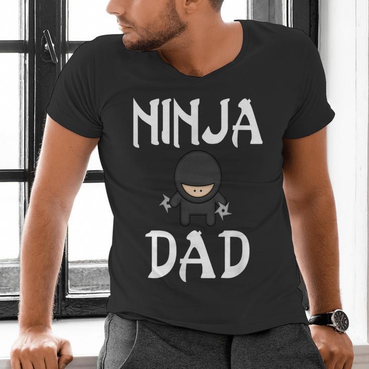 Ninja Dad Tshirt Ninja Shirt Ninja Tshirts Father Men's V-Neck T-Shirt