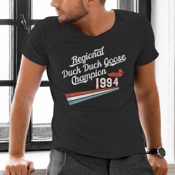 Nostalgia 90s Duck Goose Men's V-Neck T-Shirt