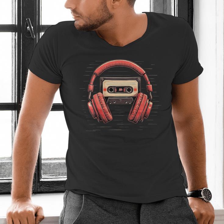 Nostalgia Cassette Men Women 80s 90s Retro Mixtape Tape Men's V-Neck T-Shirt