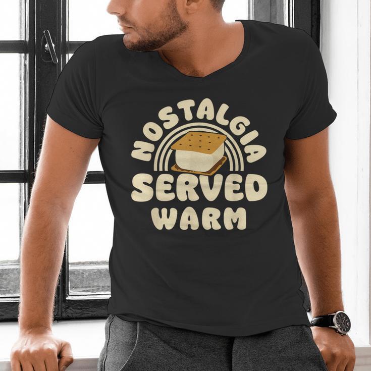 Nostalgia Served Warm Smore Men's V-Neck T-Shirt