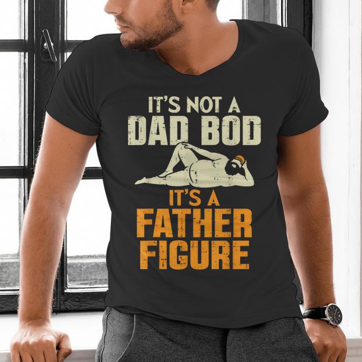 Not Dad BOD Its A Father Figure Fathers Day Daddy Papa Men's V-Neck T-Shirt