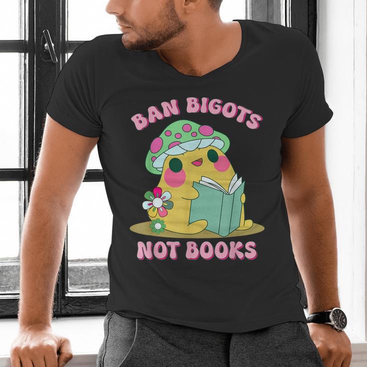 Do Not Forbid Fanatics Books Funny Mushroom Books Reading Men's V-Neck T-Shirt