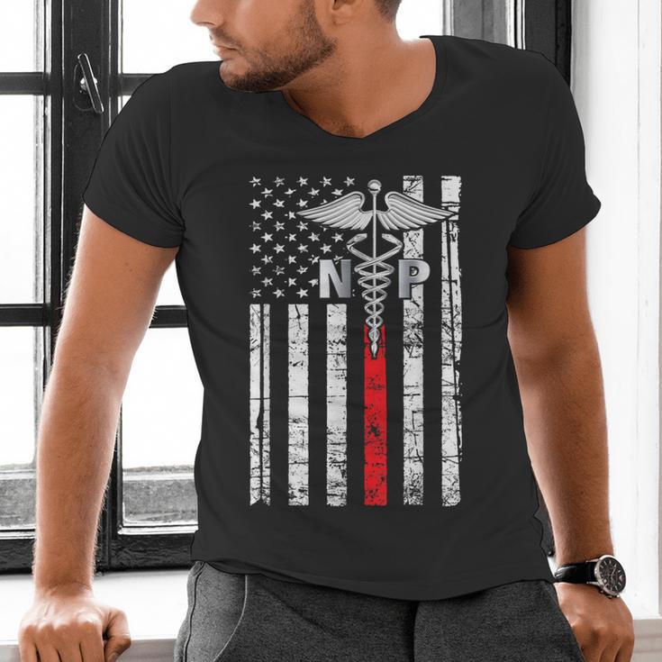 NP Nurse 2026 Practitioner Graduation Vintage Nursing Nurse Men's V-Neck T-Shirt