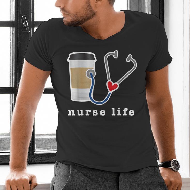 Nurse Life Graphic Nursing School Graduation Men's V-Neck T-Shirt
