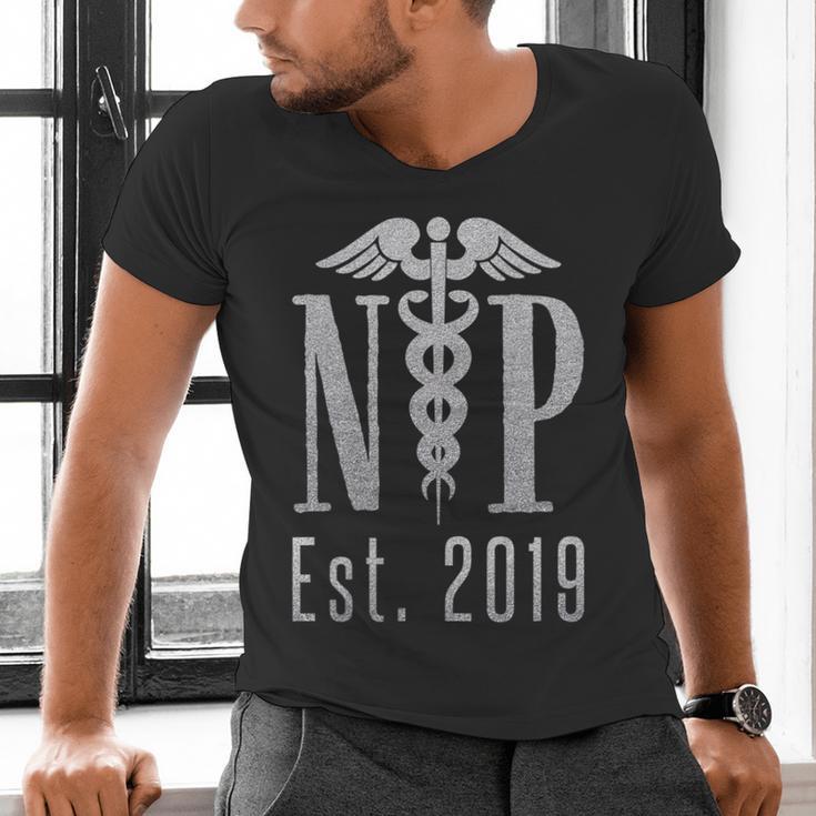 Nurse Practitioner Graduation Caduceus NP Degree 2019 Men's V-Neck T-Shirt