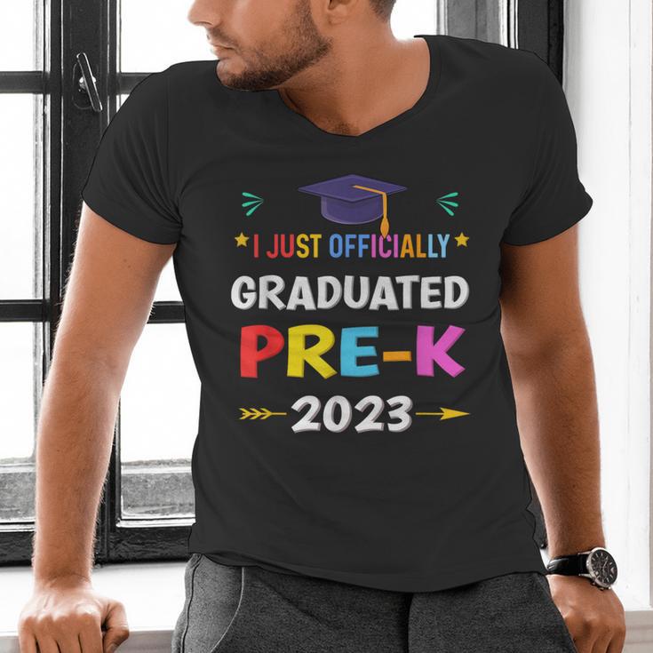 I Officially Graduated Pre-k Graduation Pre k Class 2023 Kid Men's V-Neck T-Shirt