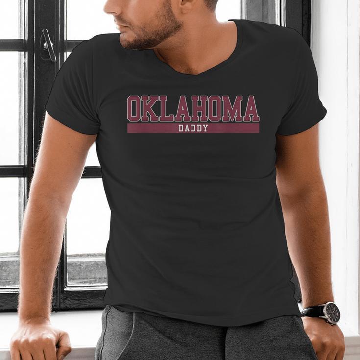Oklahoma Dad University Sports Men's V-Neck T-Shirt