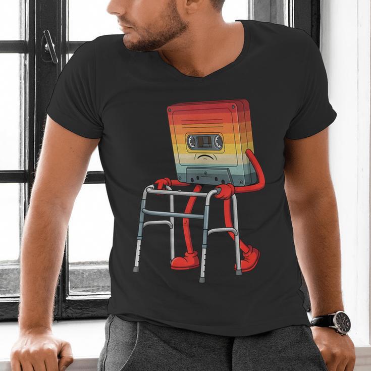 Old Vintage Cassette Tape 70s 80s 80s Outfit Nostalgia Men's V-Neck T-Shirt Old Vintage Cassette Tape 70s 80s 80s Outfit Nostalgia Men's V-Neck T-Shirt
