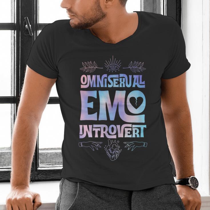 Omnisexual Emo Introvert Pride Trendy Mystic Teen Goth Style Men's V-Neck T-Shirt