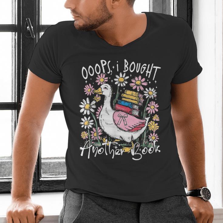 Oops I Bought Another Book Goose Bookish Men's V-Neck T-Shirt Oops I Bought Another Book Goose Bookish Men's V-Neck T-Shirt