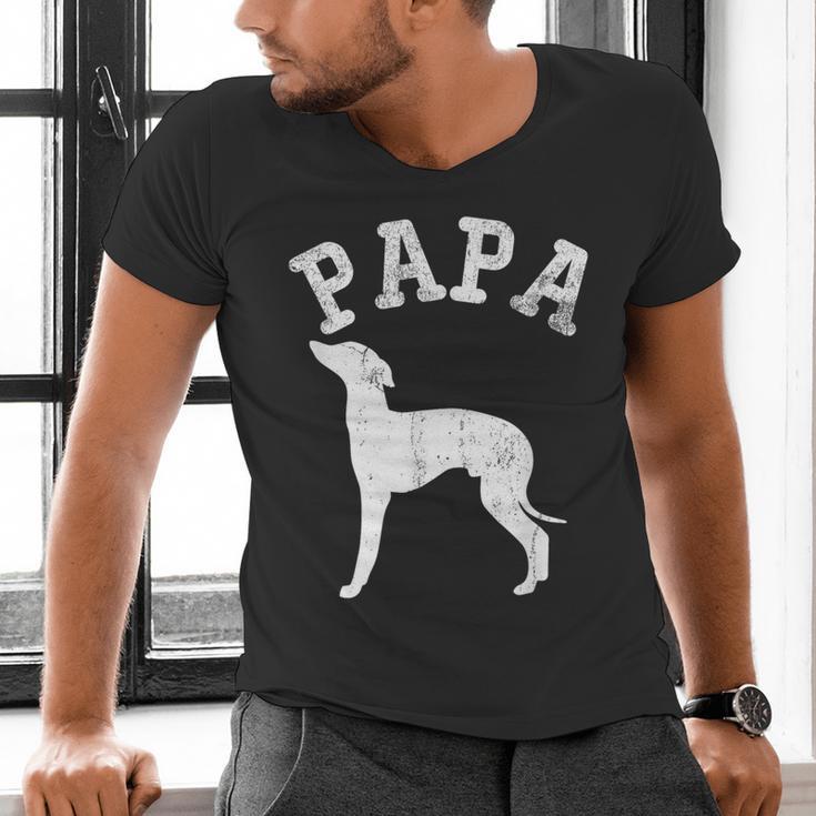 Papa ITALIAN GREYHOUND For Dad Men's V-Neck T-Shirt