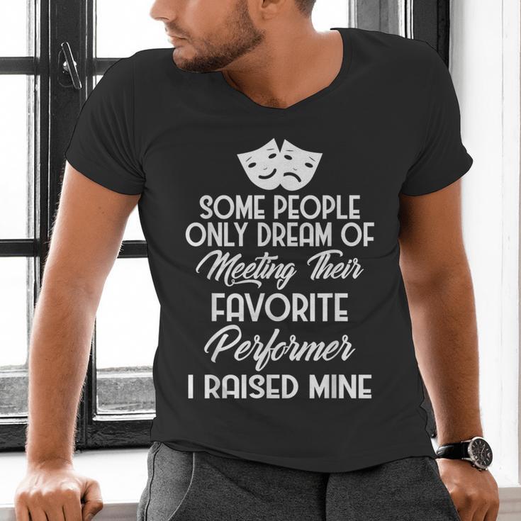 For Parents Of Actors And Actresses Drama Mom And Dad Men's V-Neck T-Shirt For Parents Of Actors And Actresses Drama Mom And Dad Men's V-Neck T-Shirt