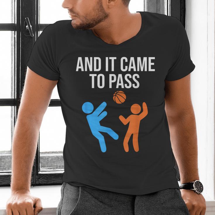 And It Came To Pass Book Of Mormon LDS Missionary Men's V-Neck T-Shirt
