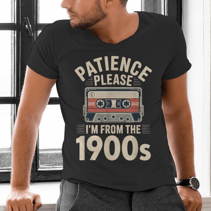 Patience Please I'm From The 1900s Cassette Men's V-Neck T-Shirt Patience Please I'm From The 1900s Cassette Men's V-Neck T-Shirt