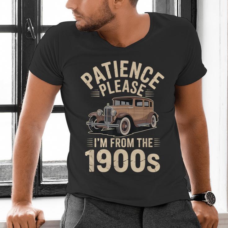 Patience Please I'm From The 1900s Old Car Men's V-Neck T-Shirt Patience Please I'm From The 1900s Old Car Men's V-Neck T-Shirt