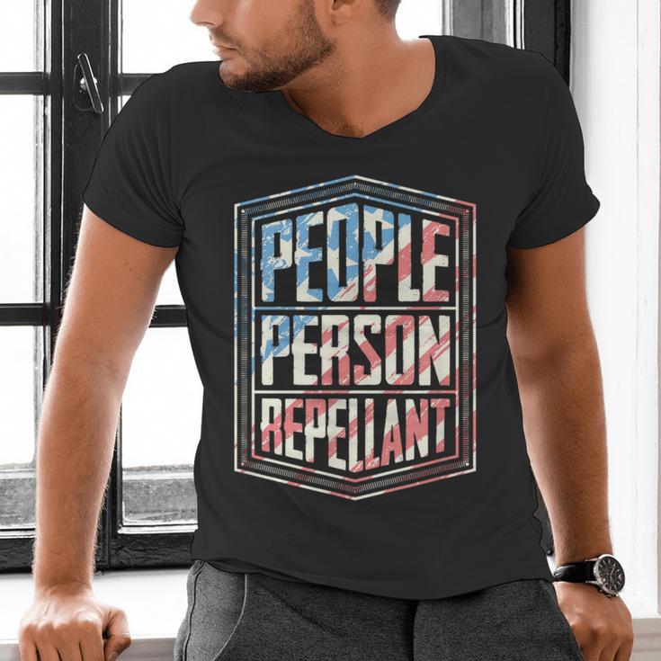 People Person Repellant Introvert Men's V-Neck T-Shirt