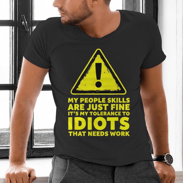 My People Skills Are Just Fine Sarcastic Introvert Men's V-Neck T-Shirt