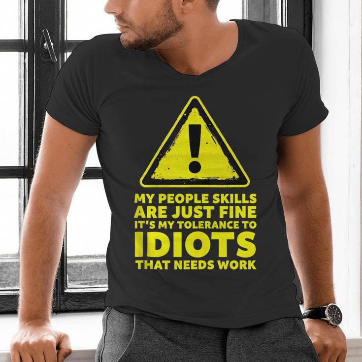 My People Skills Are Just Fine Sarcastic Introvert Men's V-Neck T-Shirt