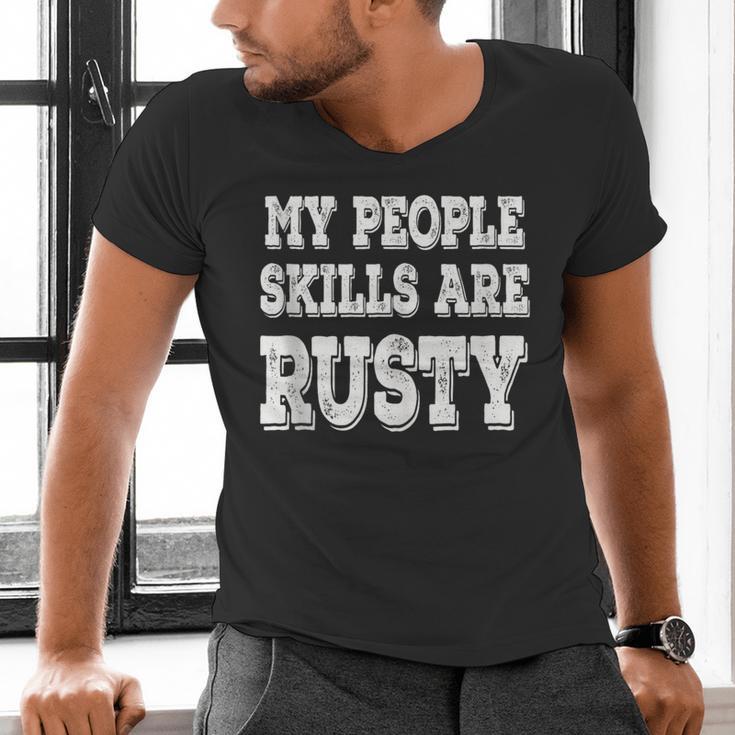 My People Skills Are Rusty Introvert SPN Moments Men's V-Neck T-Shirt My People Skills Are Rusty Introvert SPN Moments Men's V-Neck T-Shirt