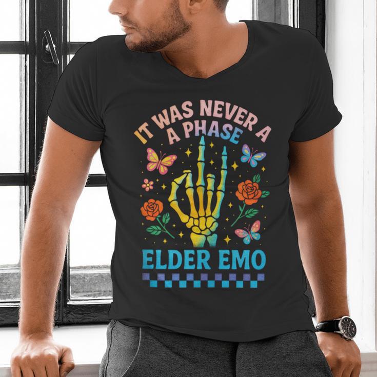 It Was Never A Phase Elder Emo Nostalgia Men's V-Neck T-Shirt It Was Never A Phase Elder Emo Nostalgia Men's V-Neck T-Shirt