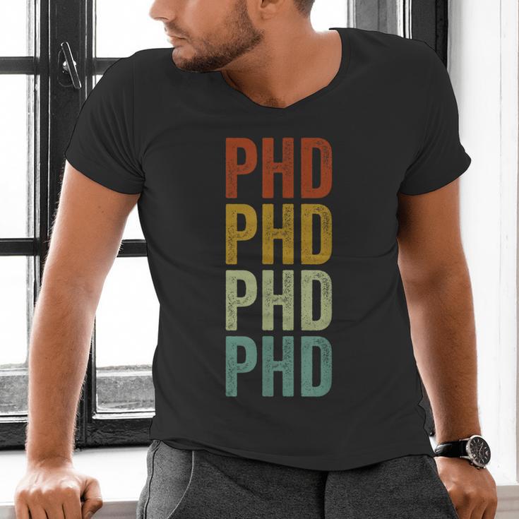 PHD Graduation Doctorate Men's V-Neck T-Shirt