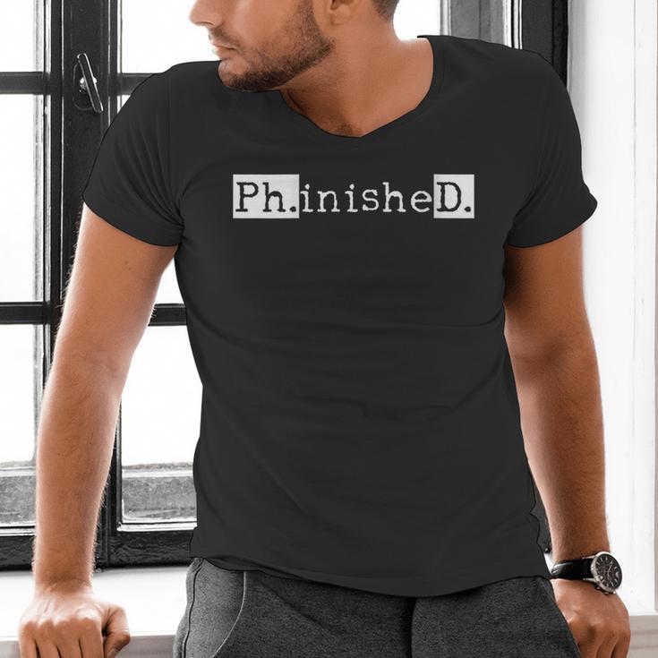 PhD Graduation Doctorate Student Graduate Men's V-Neck T-Shirt