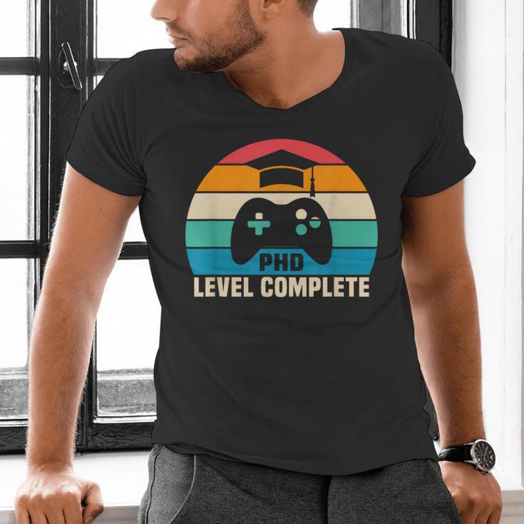 PhD Level Complete Graduation Doctorate In Philosophy Men's V-Neck T-Shirt