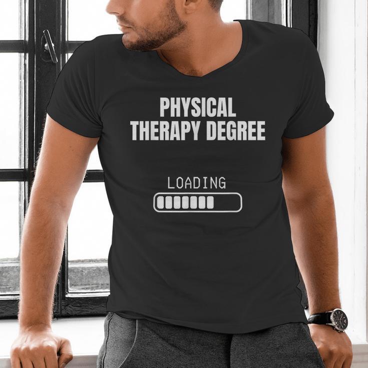Physical Therapy Degree Loading Student Graduation Men's V-Neck T-Shirt