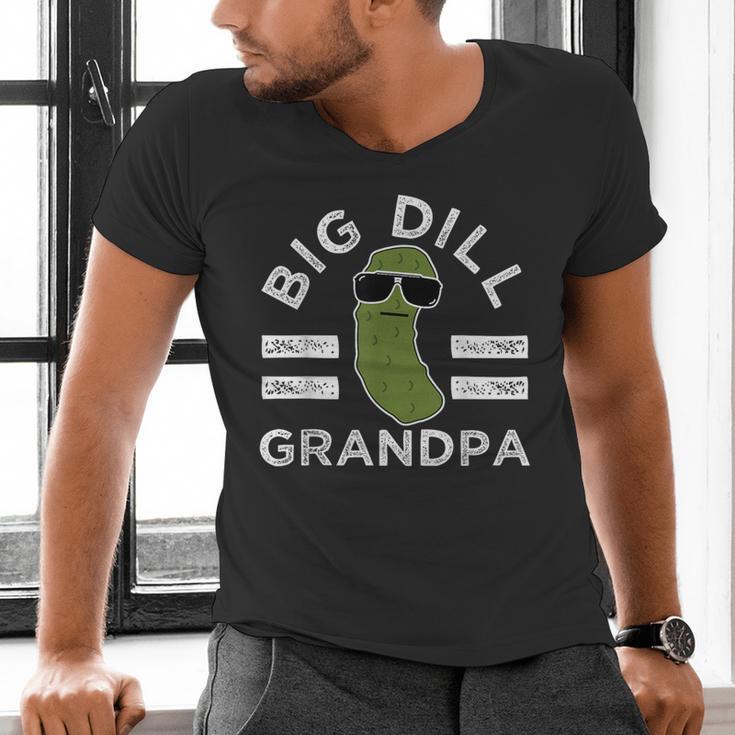 Pickle Pun Big Dill Grandpa Dad Joke Grandfather Humor Men's V-Neck T-Shirt Pickle Pun Big Dill Grandpa Dad Joke Grandfather Humor Men's V-Neck T-Shirt