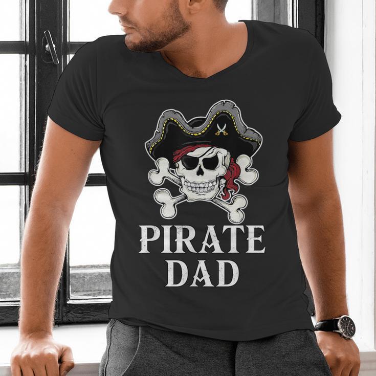 Pirate Father Pirate Dad Halloween Men's V-Neck T-Shirt